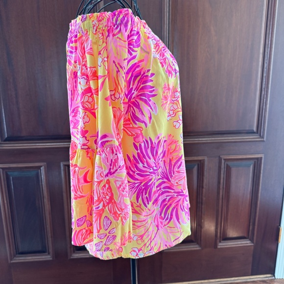 Lilly Pulitzer Nevie Floral Off-Shoulder Top - Size XS - NWT - Picture 3 of 8